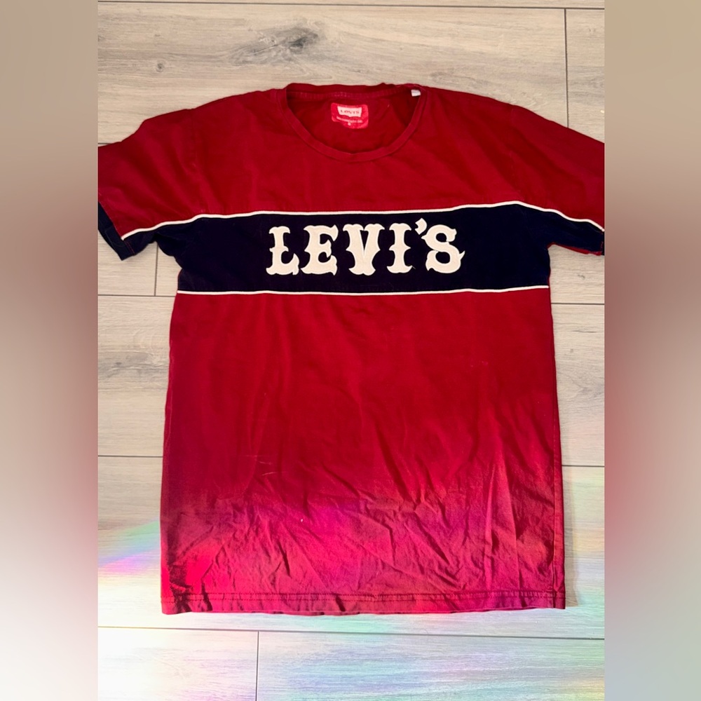 Levi's Bold Red and Navy Tee